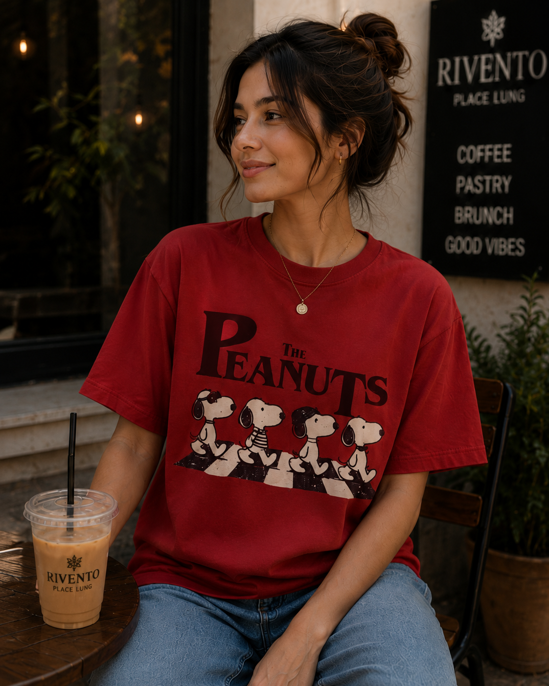 Women Retro Snoopy Cartoon Graphic T-Shirt