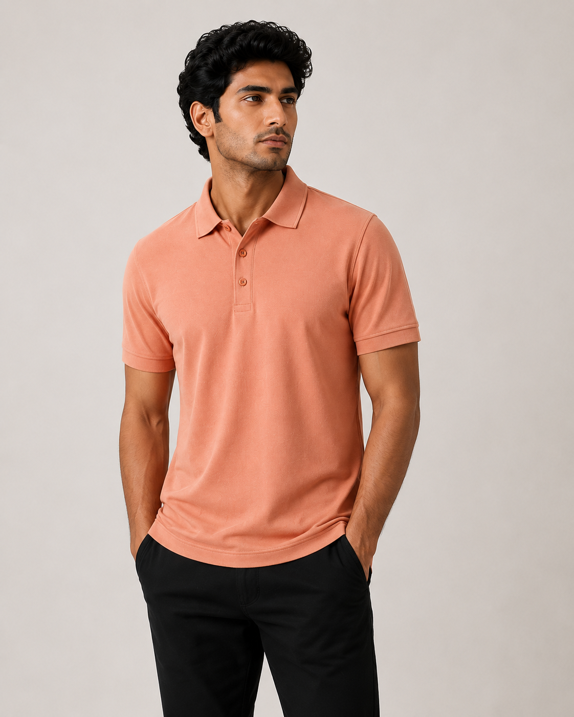 Signature Men Classic Fit Sunset Polo T-Shirt