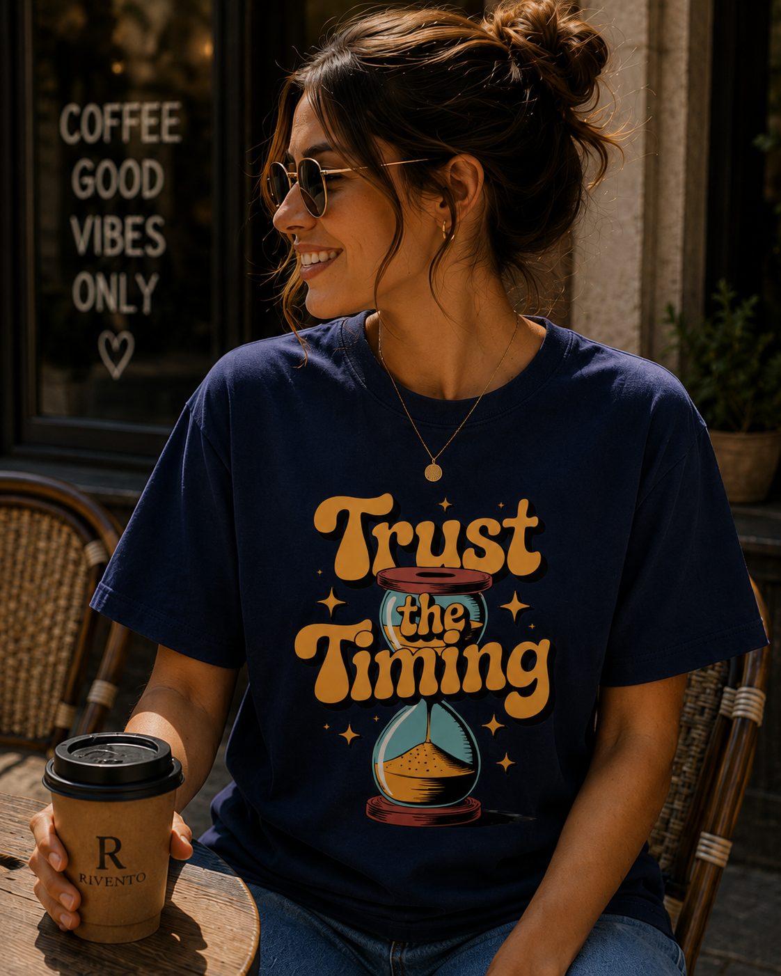 Trust The Timing Women Typography Tee