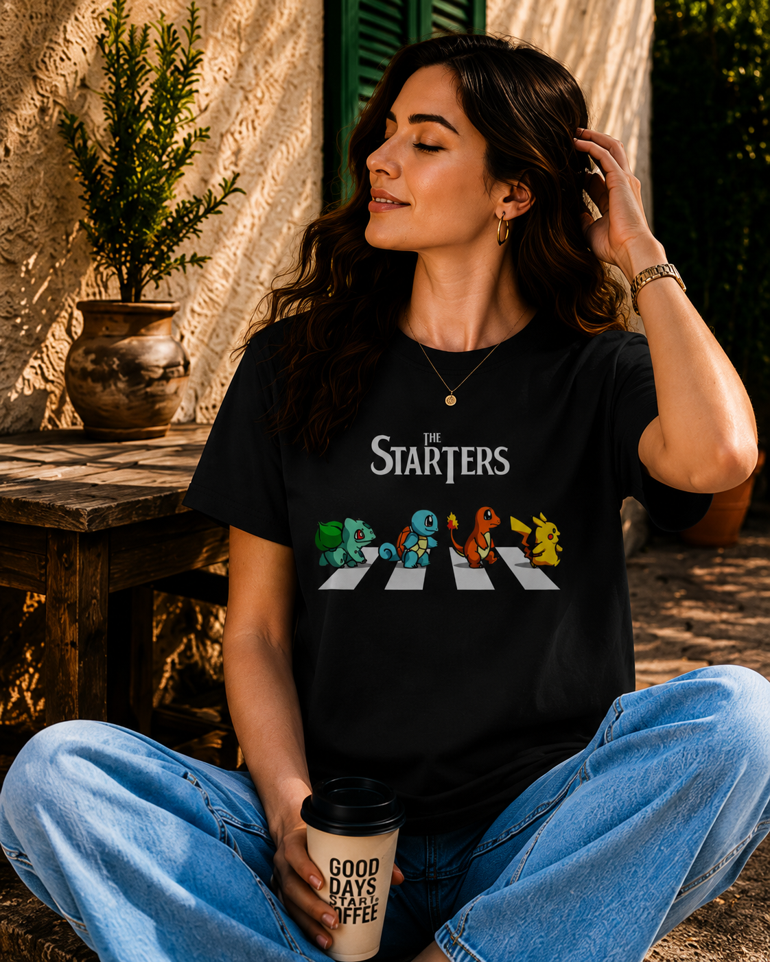 Women Starter Squad Anime Graphic T-Shirt
