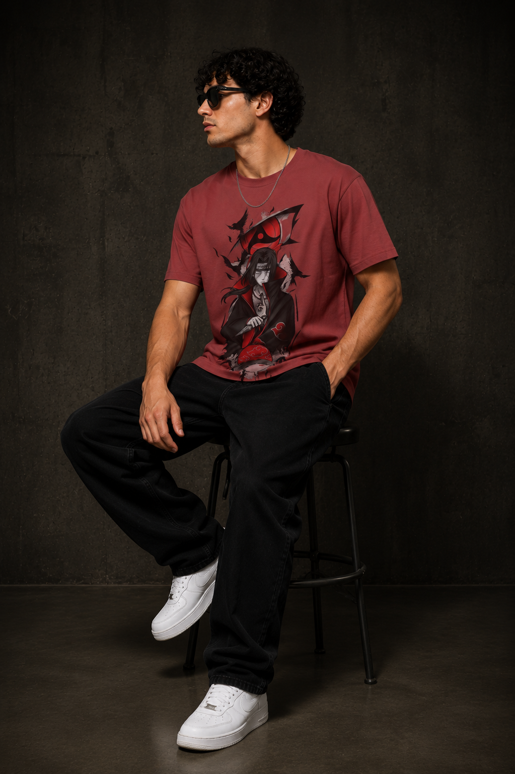 Itachi Uchiha Anime Graphic Men Classic Fit T-Shirt