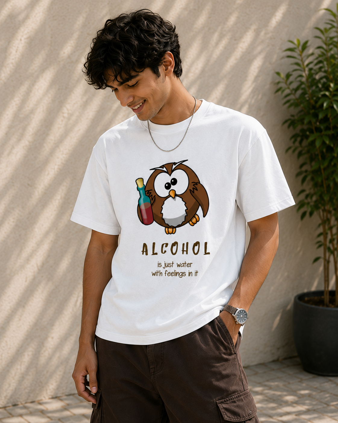 Quirky Drinking Quote Graphic Men Classic Fit T-Shirt