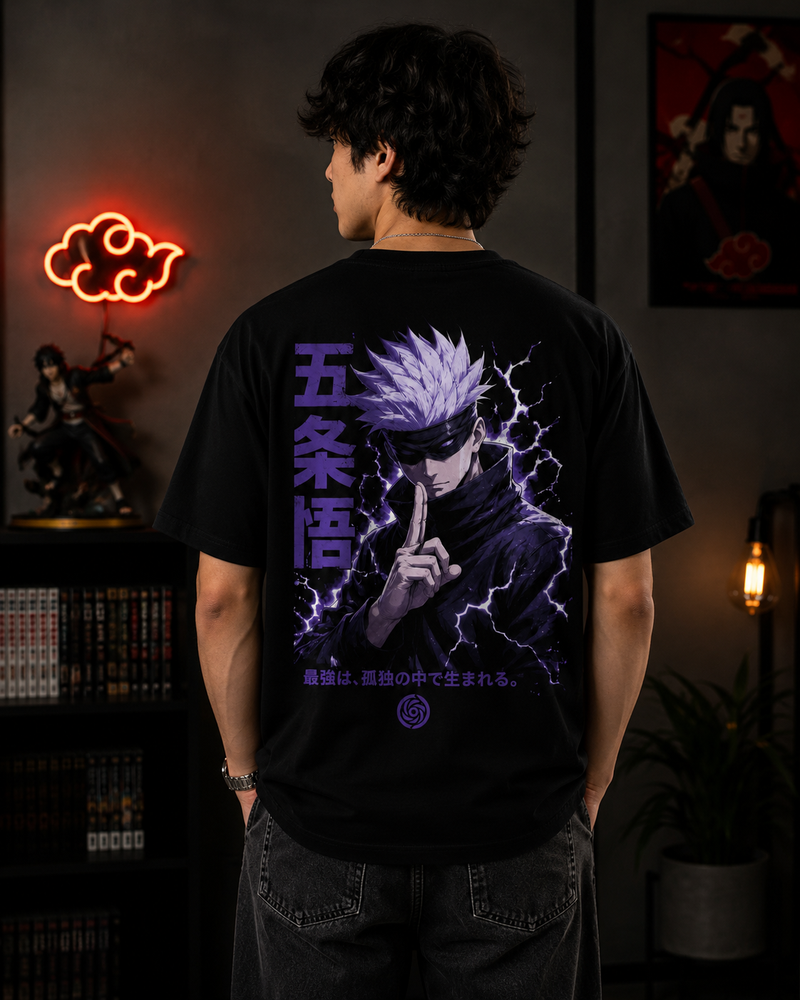 Shadow Surge Oversized Graphic T-Shirt for Men