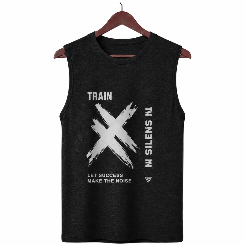 Train Insane Black Men's Graphic Tank Top
