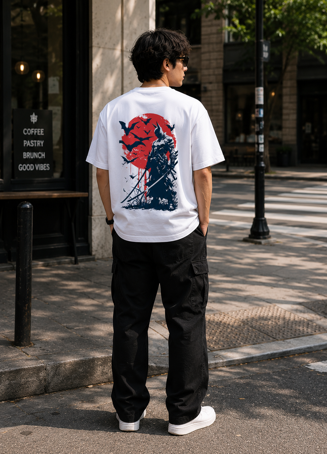 Bat Ronin Oversized Graphic T-Shirt for Men