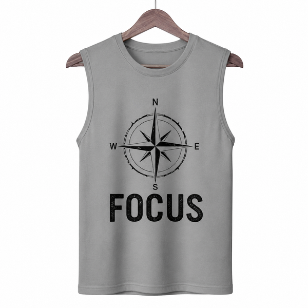 Focus Men's Graphic Gray Tank Top