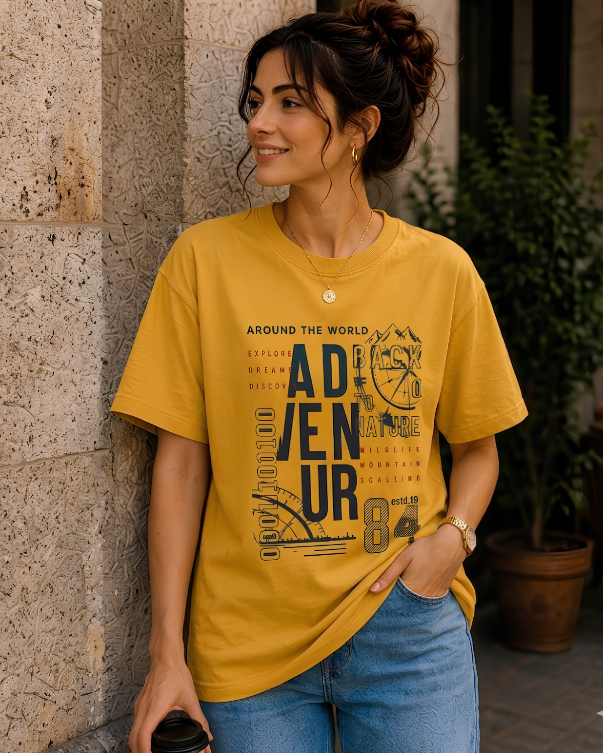 Women Adventure Outdoor Printed T-Shirt
