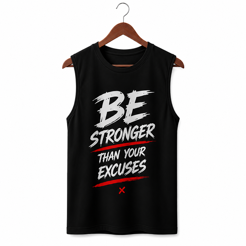 Be Stronger Black Men's Graphic Tank Top