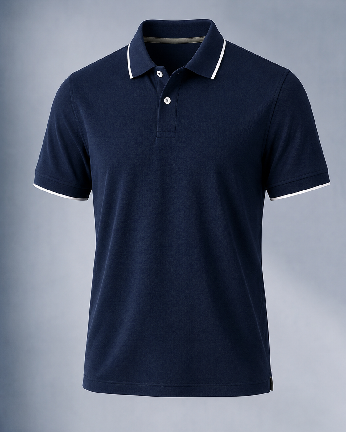 Elite Men Classic Fit Navy Blue Polo T-Shirt
