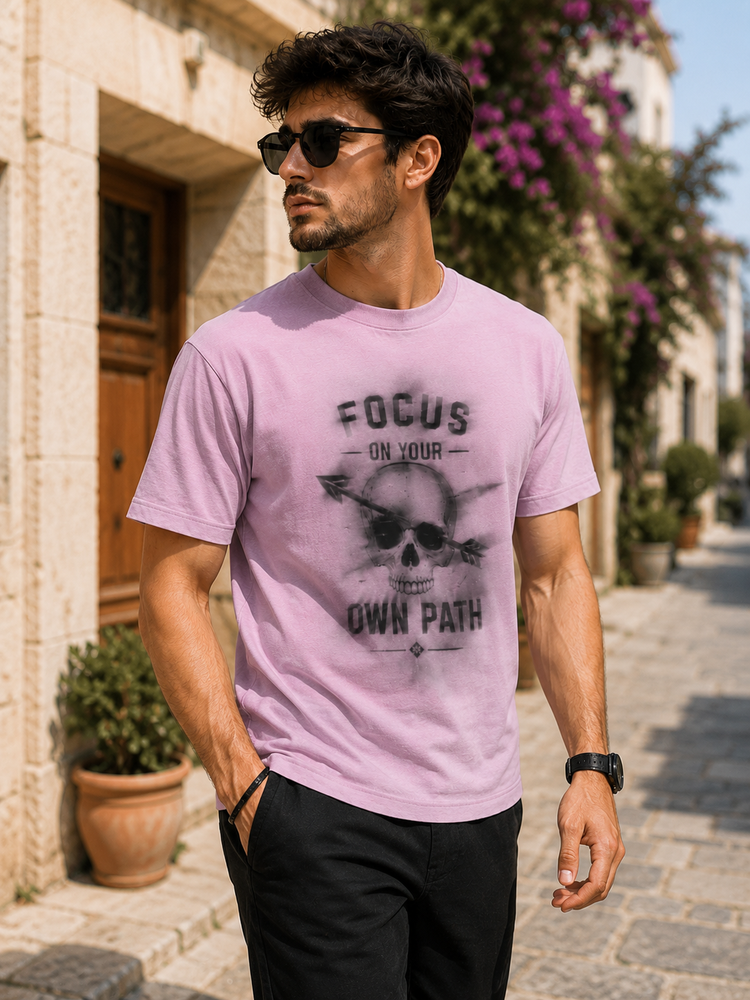 order skull print t-shirt