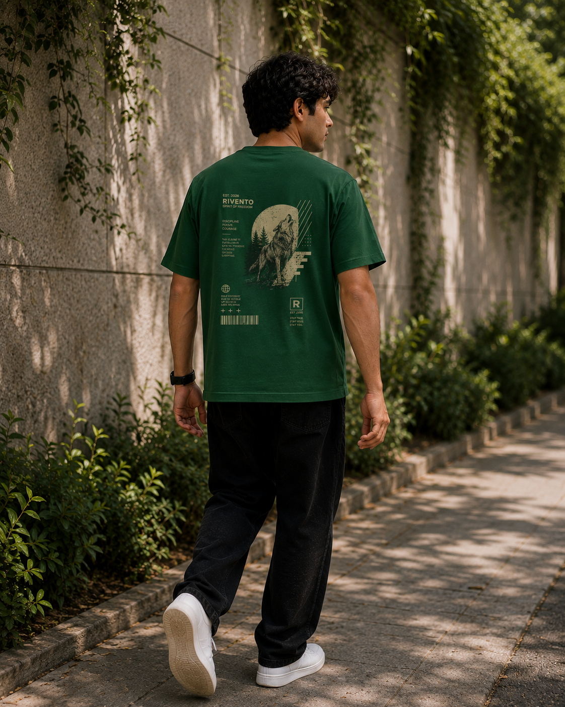 buy wolf print t-shirt