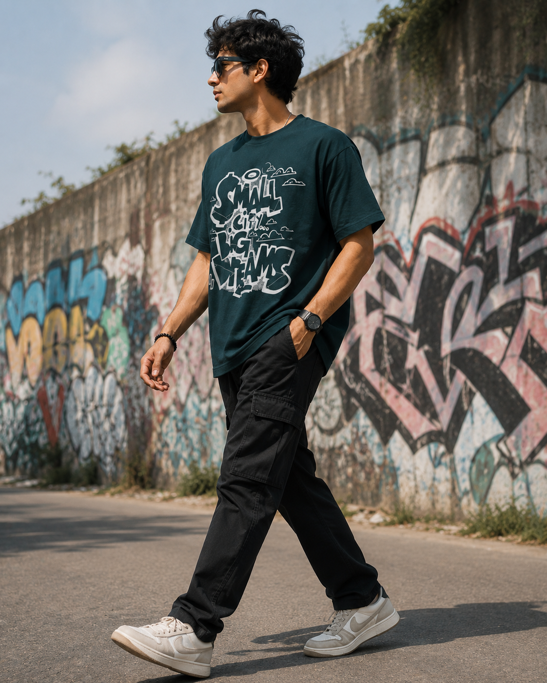 dark green t-shirt for men