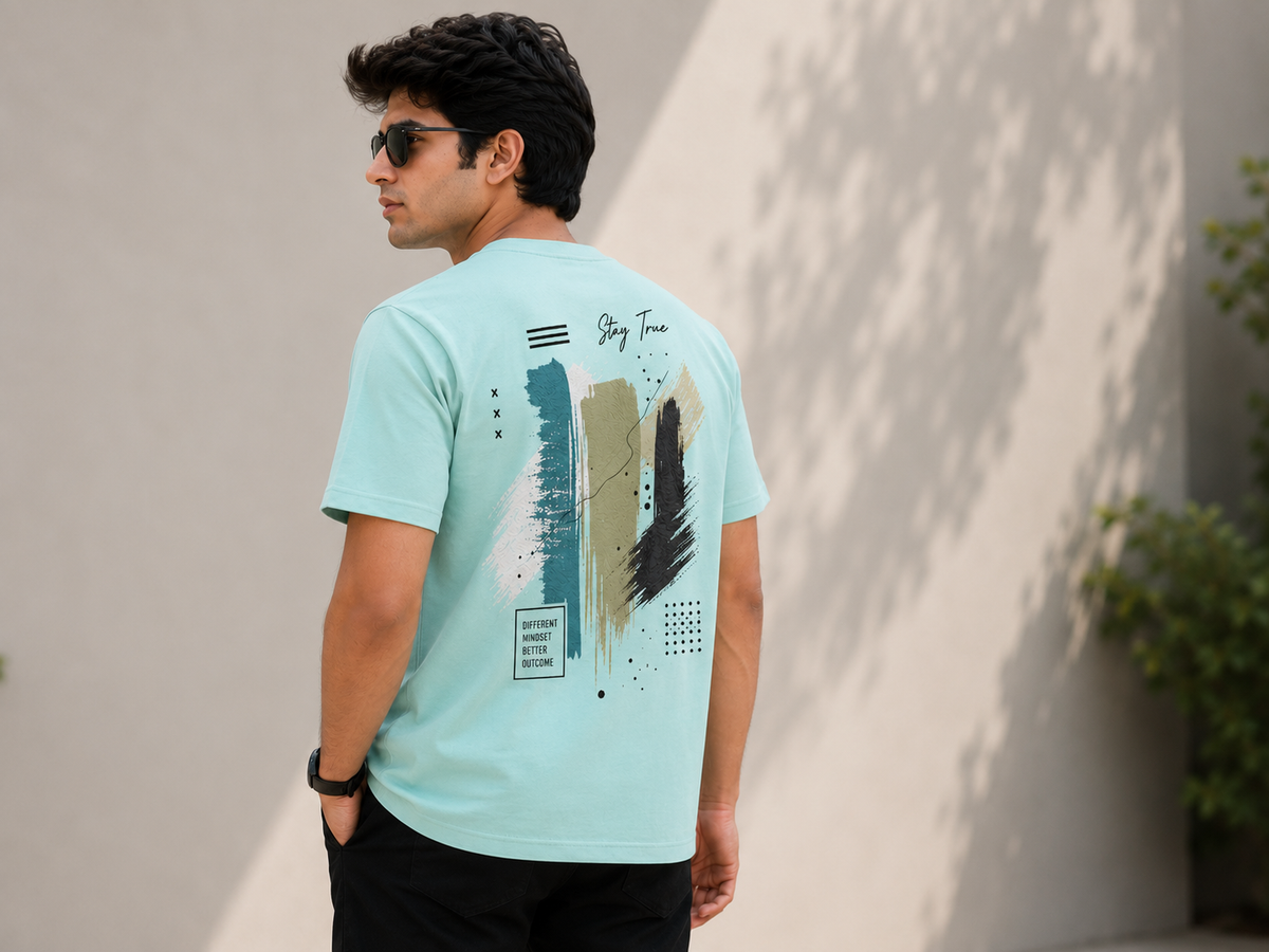 Stay Tuned Mint Green Men's Classic Fit T-Shirt