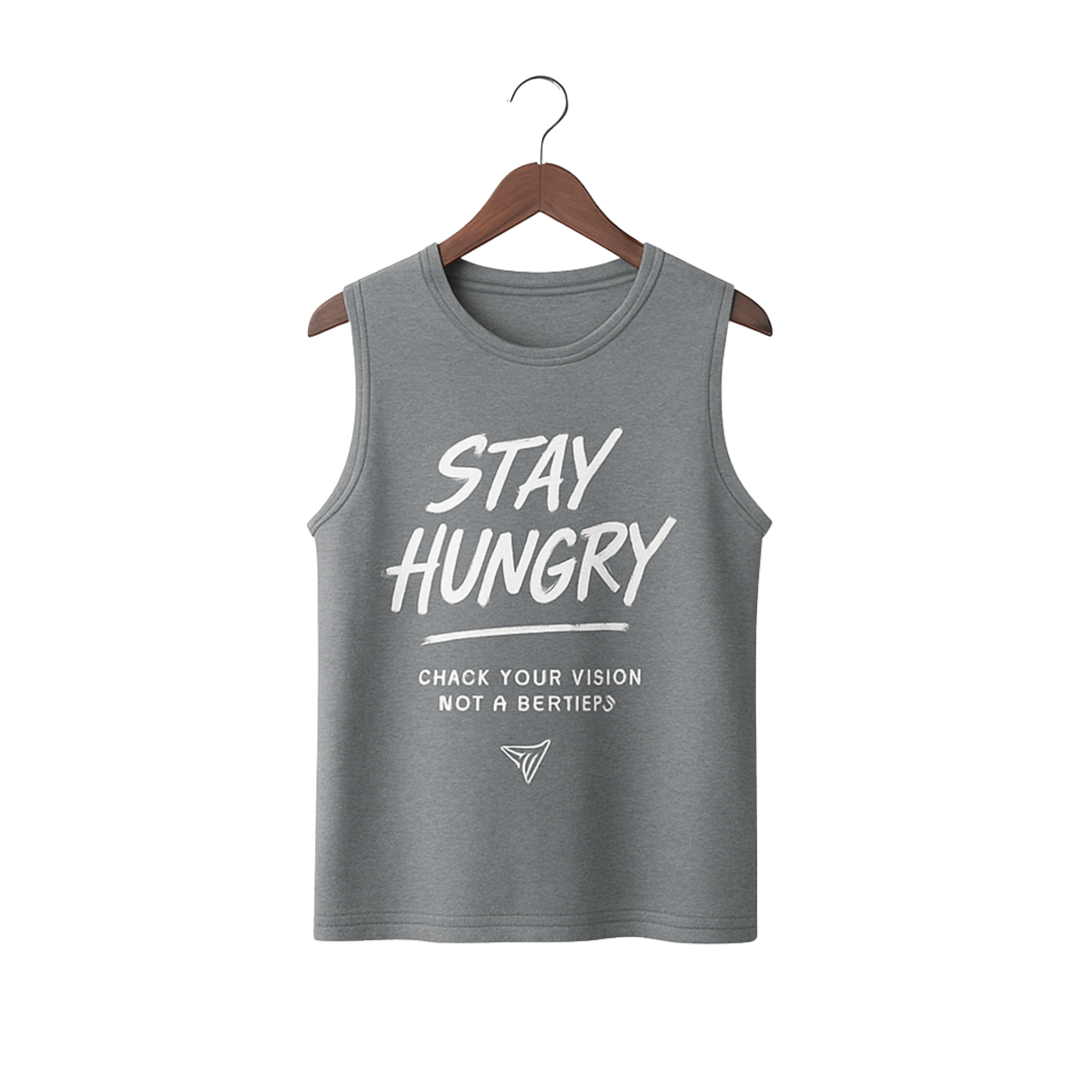 Stay Hungry Grey Tank Top