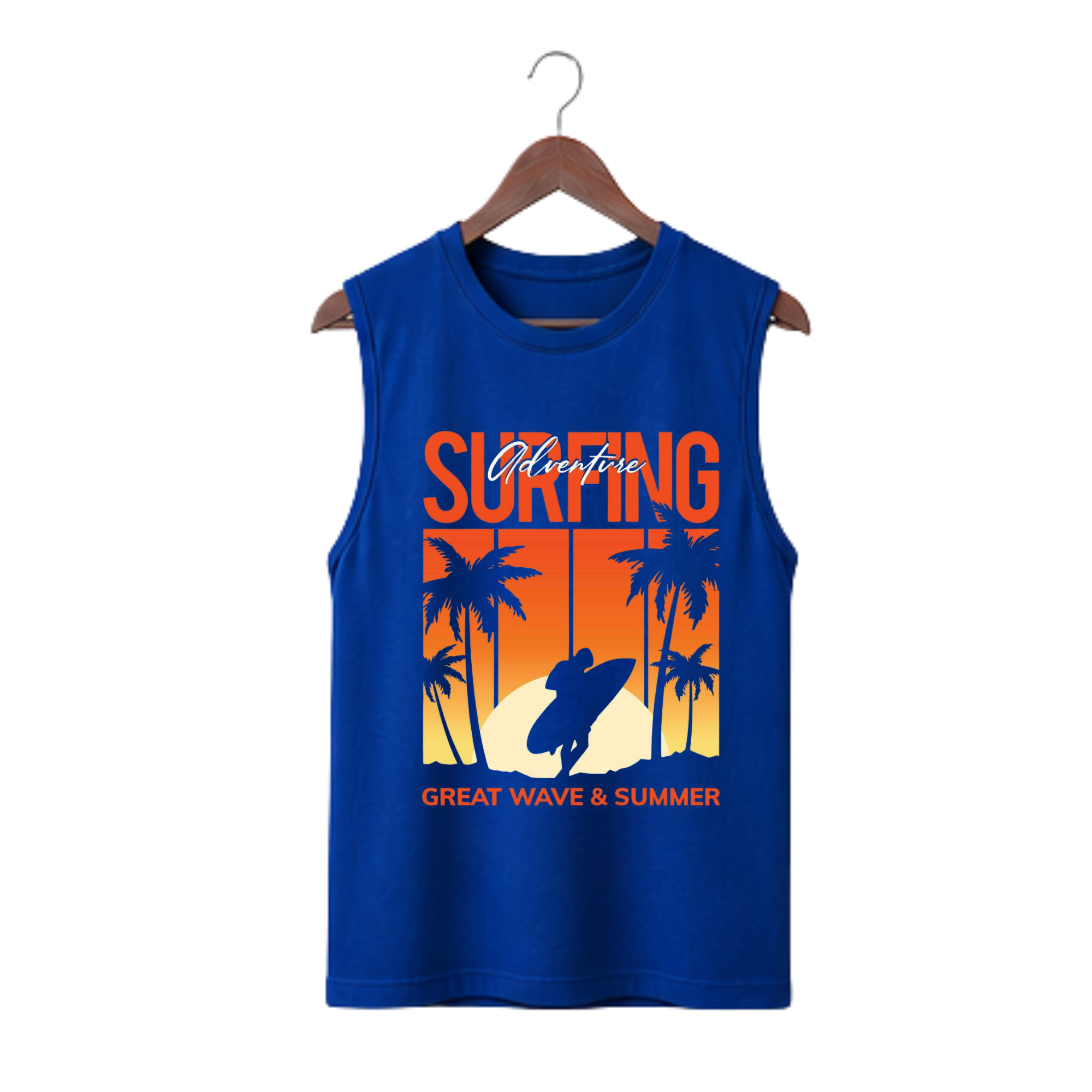 Royal Blue Tanktop with Graphic