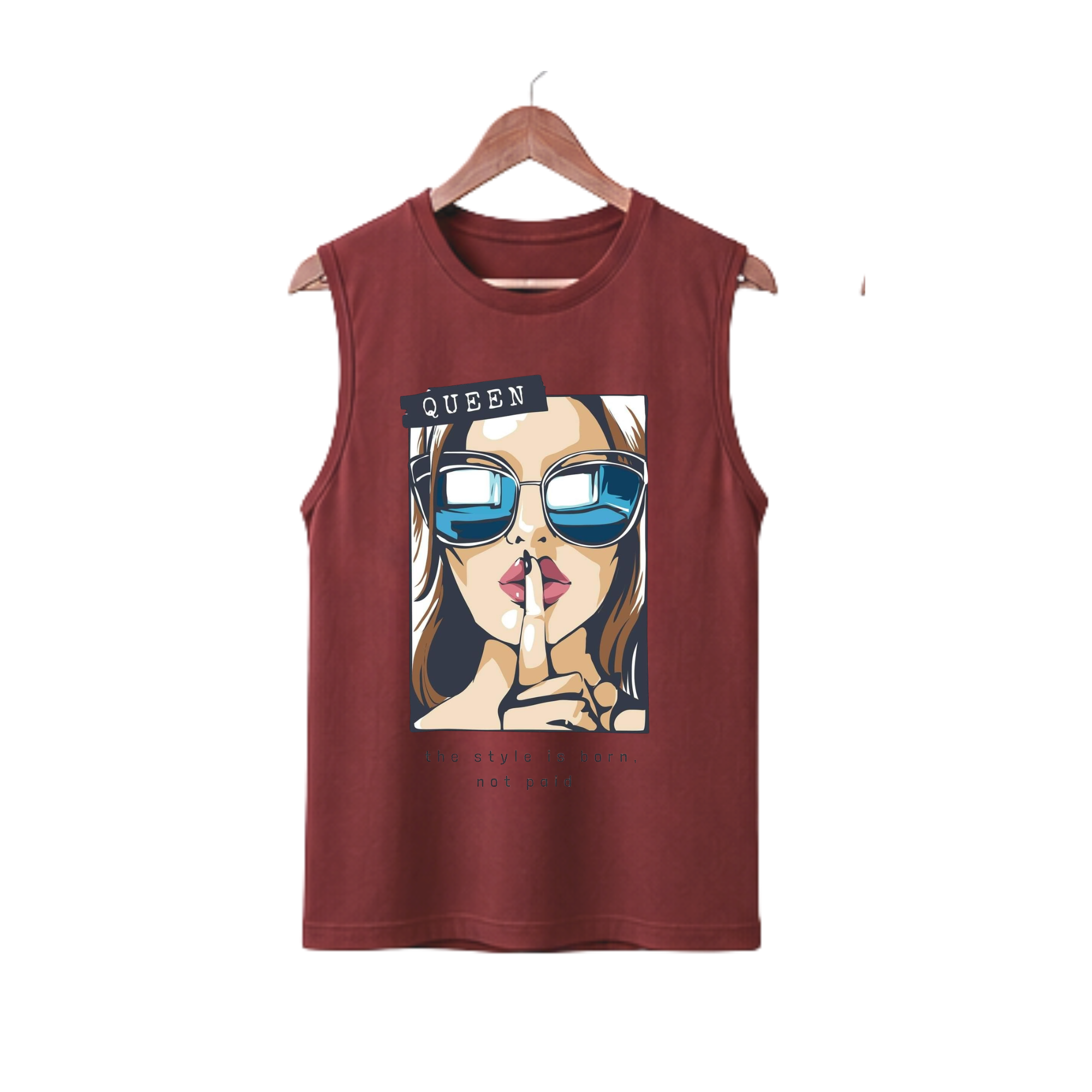 Maroon Tanktop with Graphic