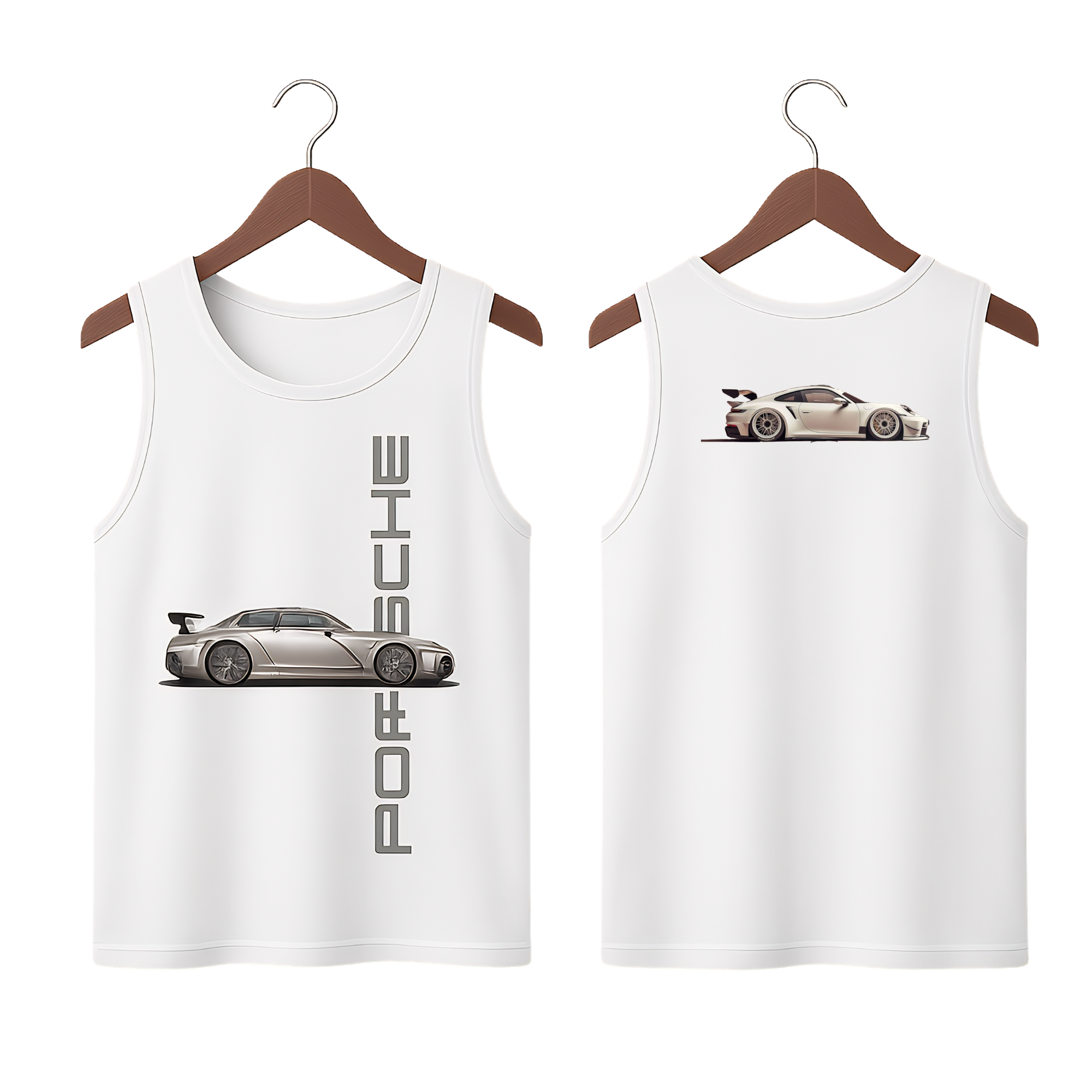 Porsche White Tank Top