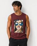 Pop Art Queen Maroon Tank Top