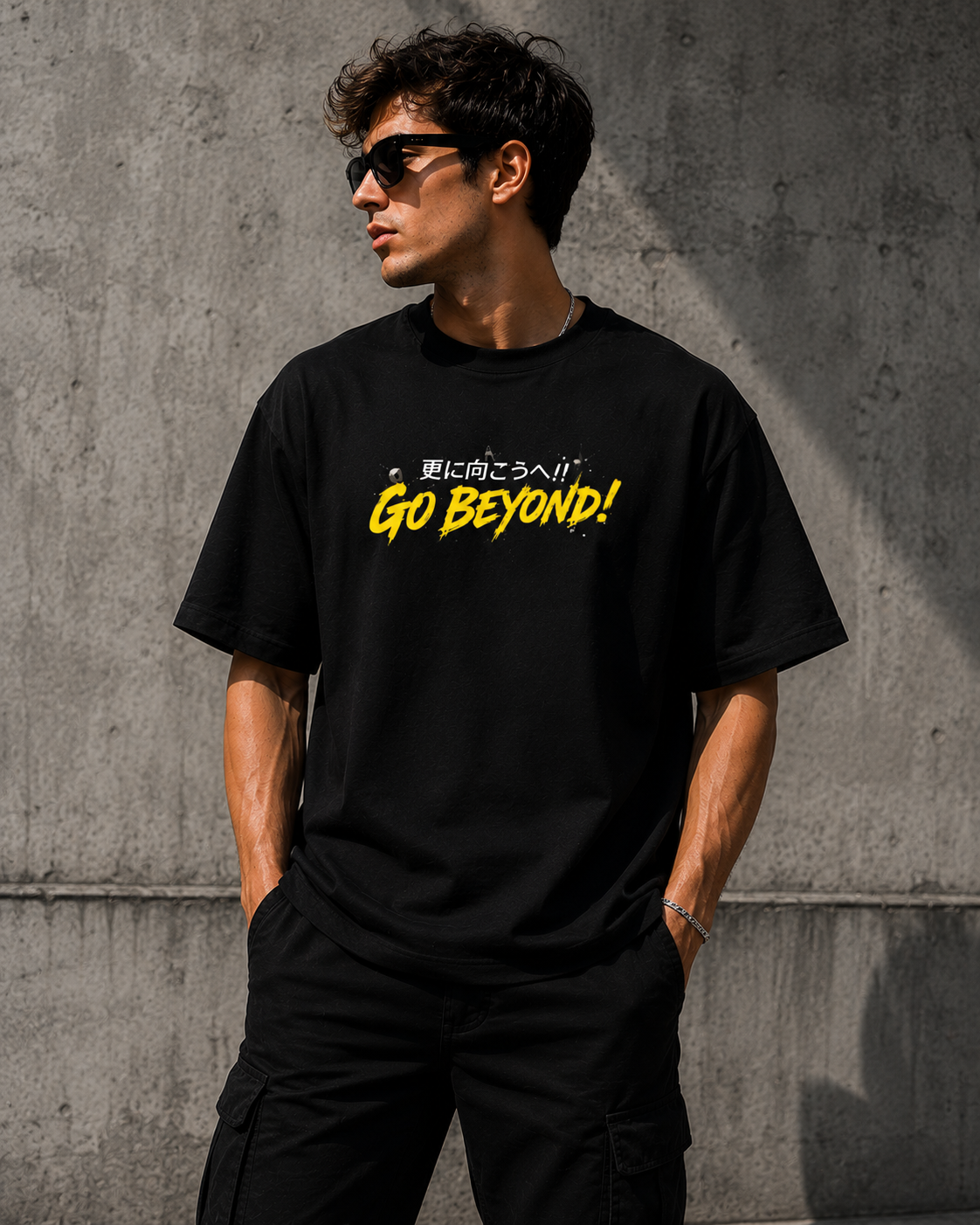 Ultra Hero Anime Back Print Oversized T-Shirt for Men