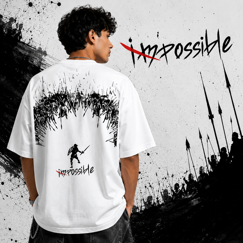 Beyond Impossible Oversized Graphic T-Shirt for Men