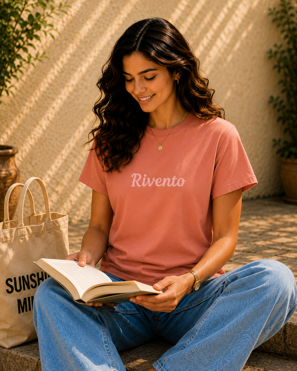 Rivento Minimal Logo Women T-Shirt