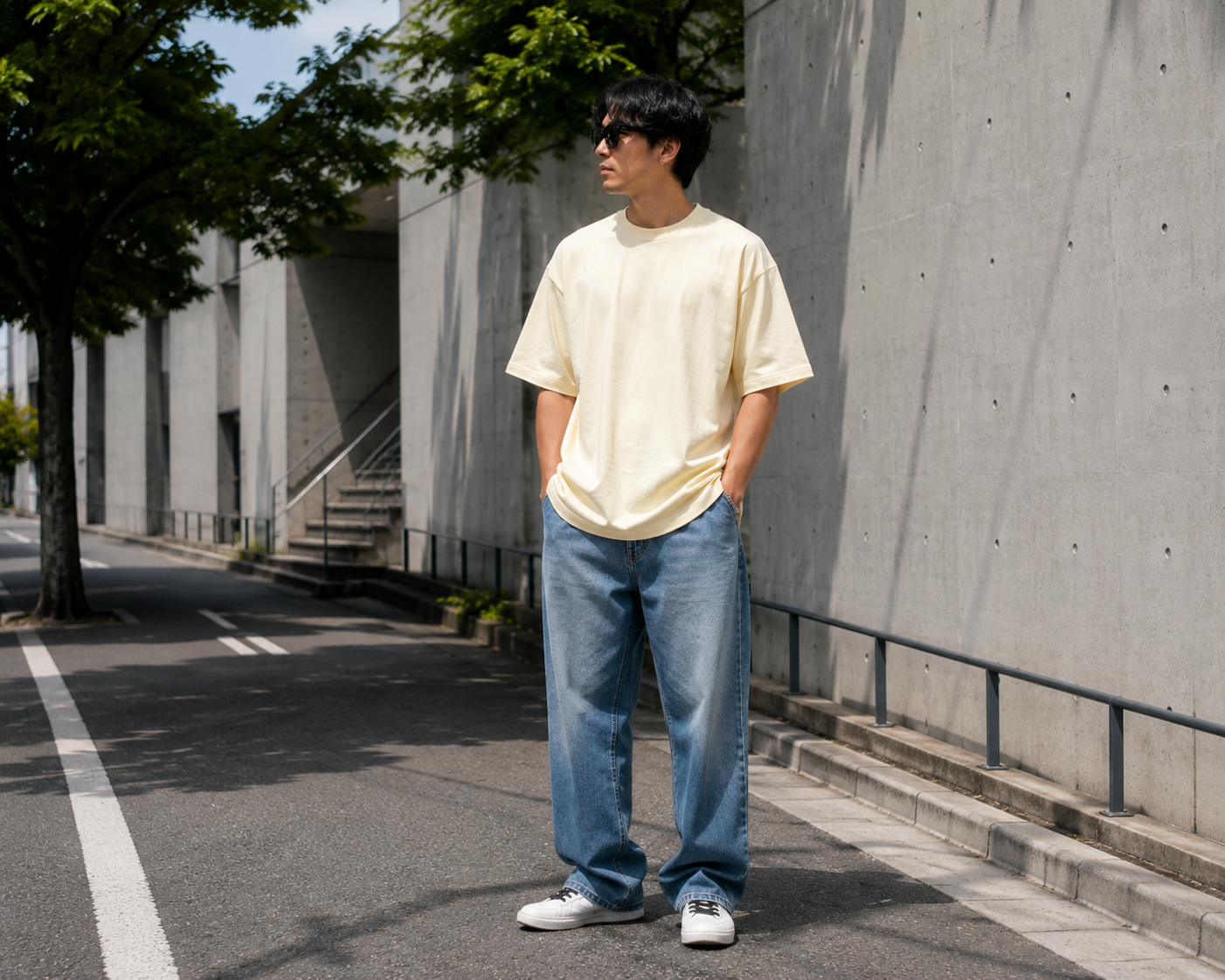 Men's Desert Oversized Drop Shoulder T-Shirt