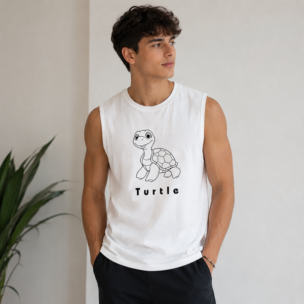Save the Turtle Navy Blue Tank Top