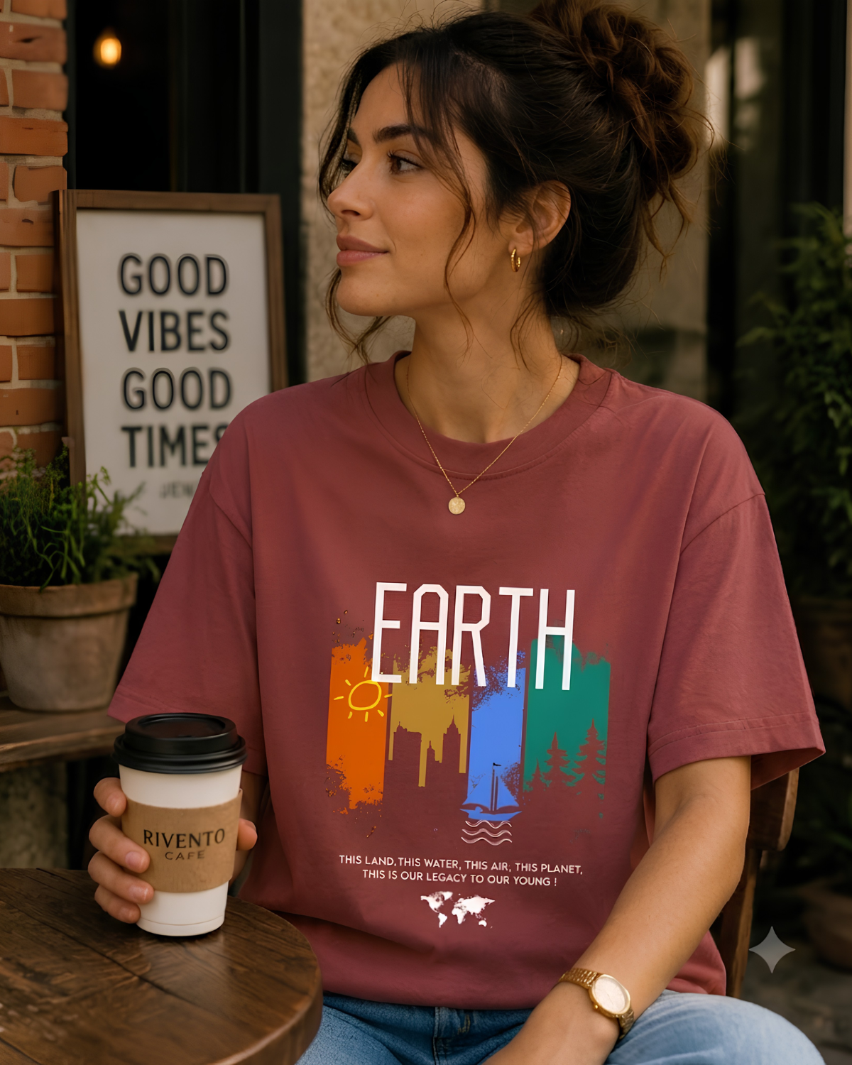 Women Earth Legacy Graphic T-Shirt
