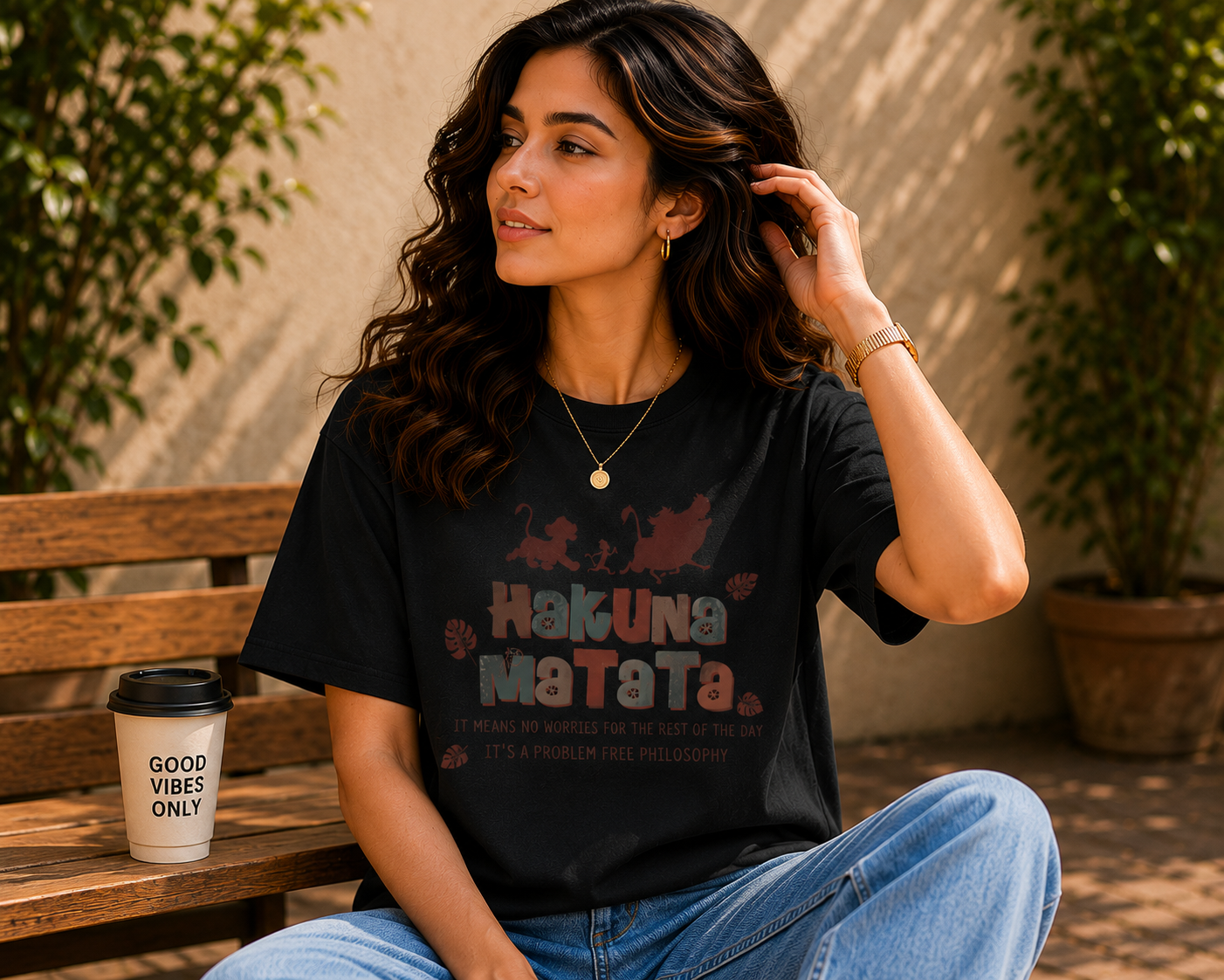 Women Hakuna Matata Graphic T-Shirt