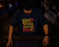 Keep Going Oversized Motivational T-Shirt for Men