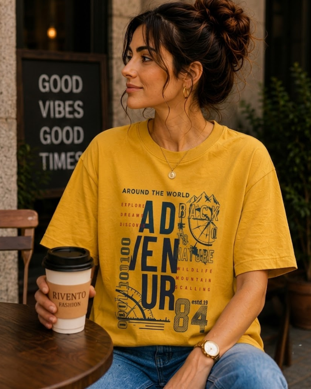 Women Adventure Outdoor Printed T-Shirt