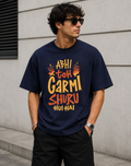 Heat Mode On Oversized Graphic T-Shirt for Men