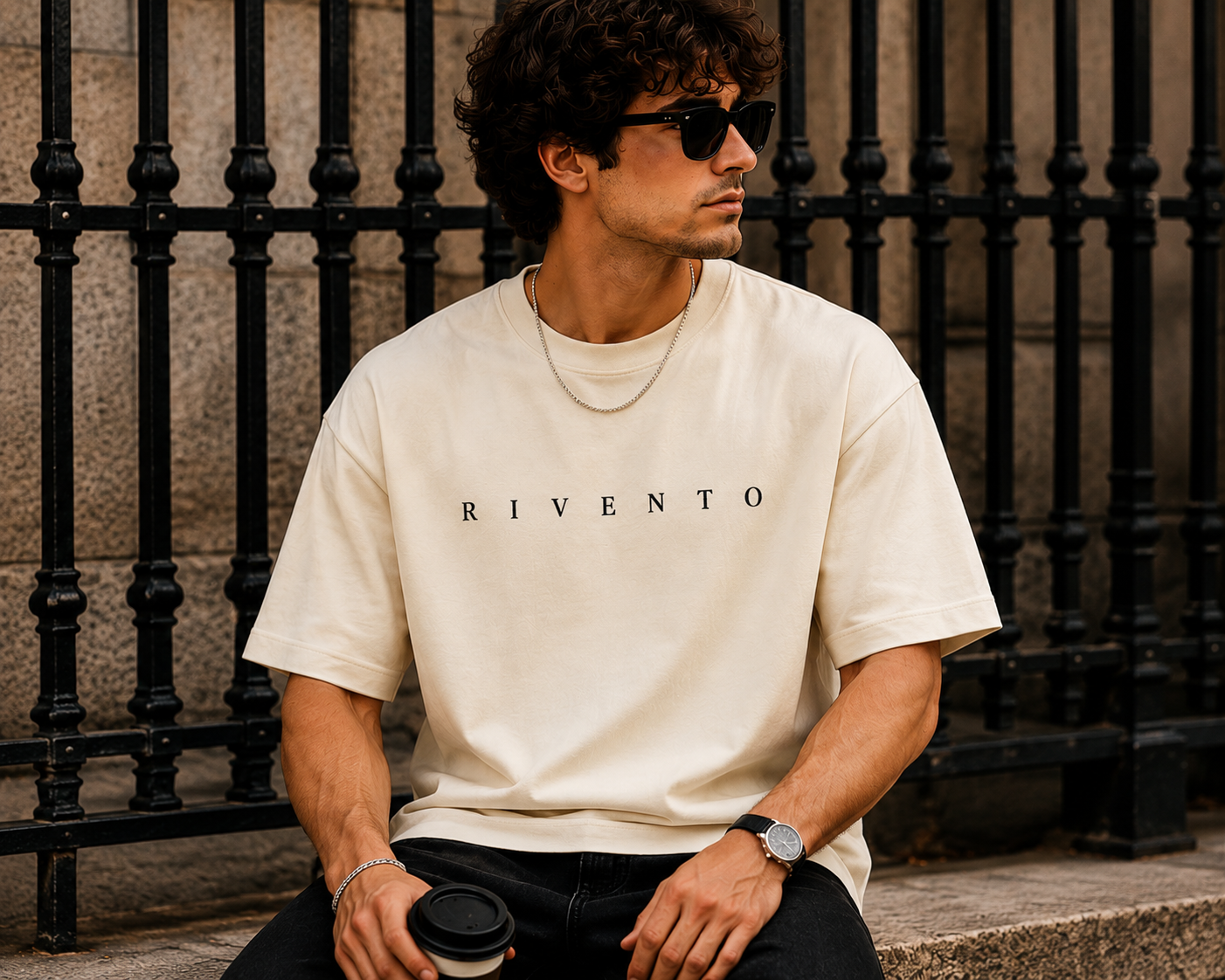 Create Your Own Reality Oversized Graphic T-Shirt for Men