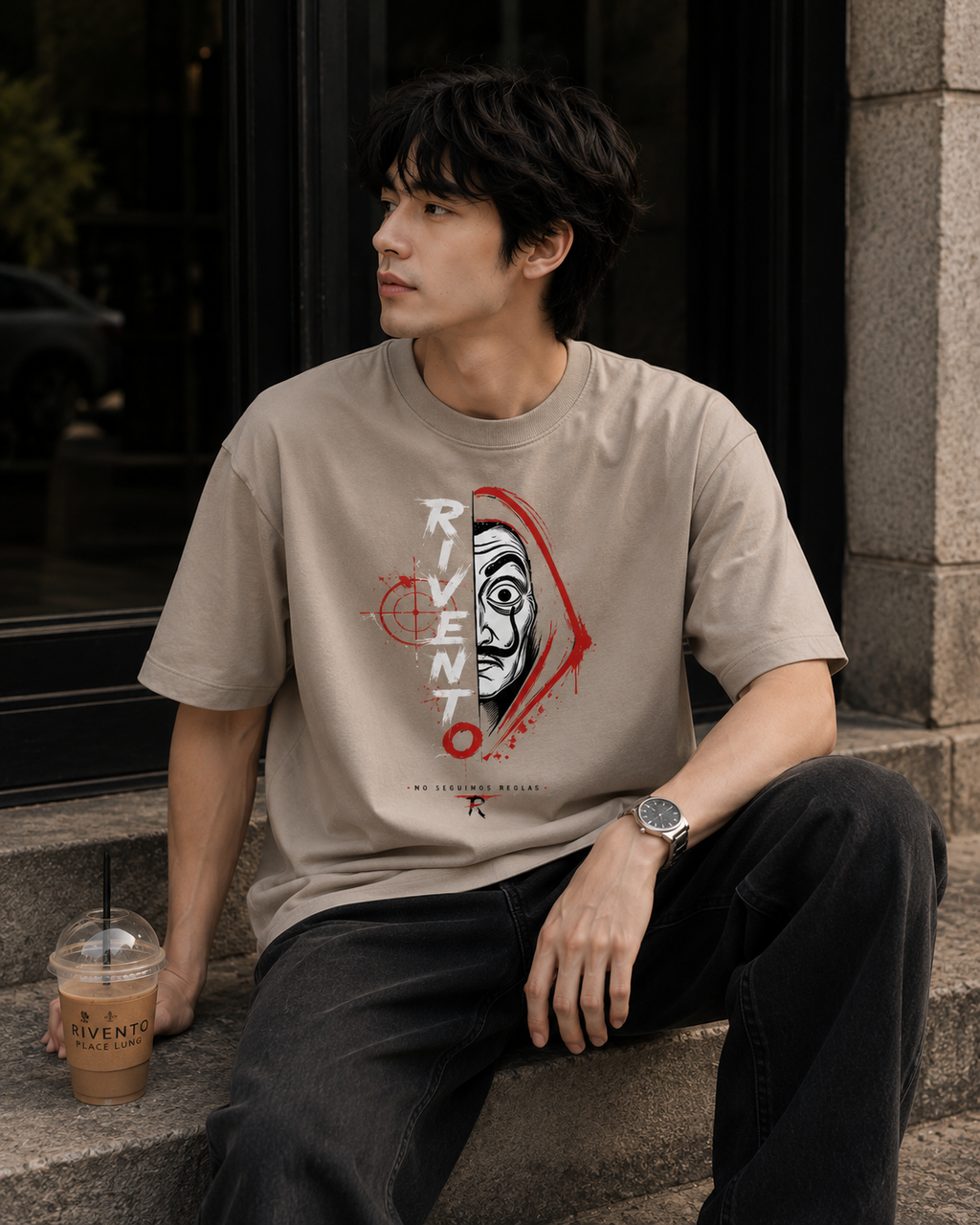 Rebel Mind Oversized Graphic T-Shirt for Men