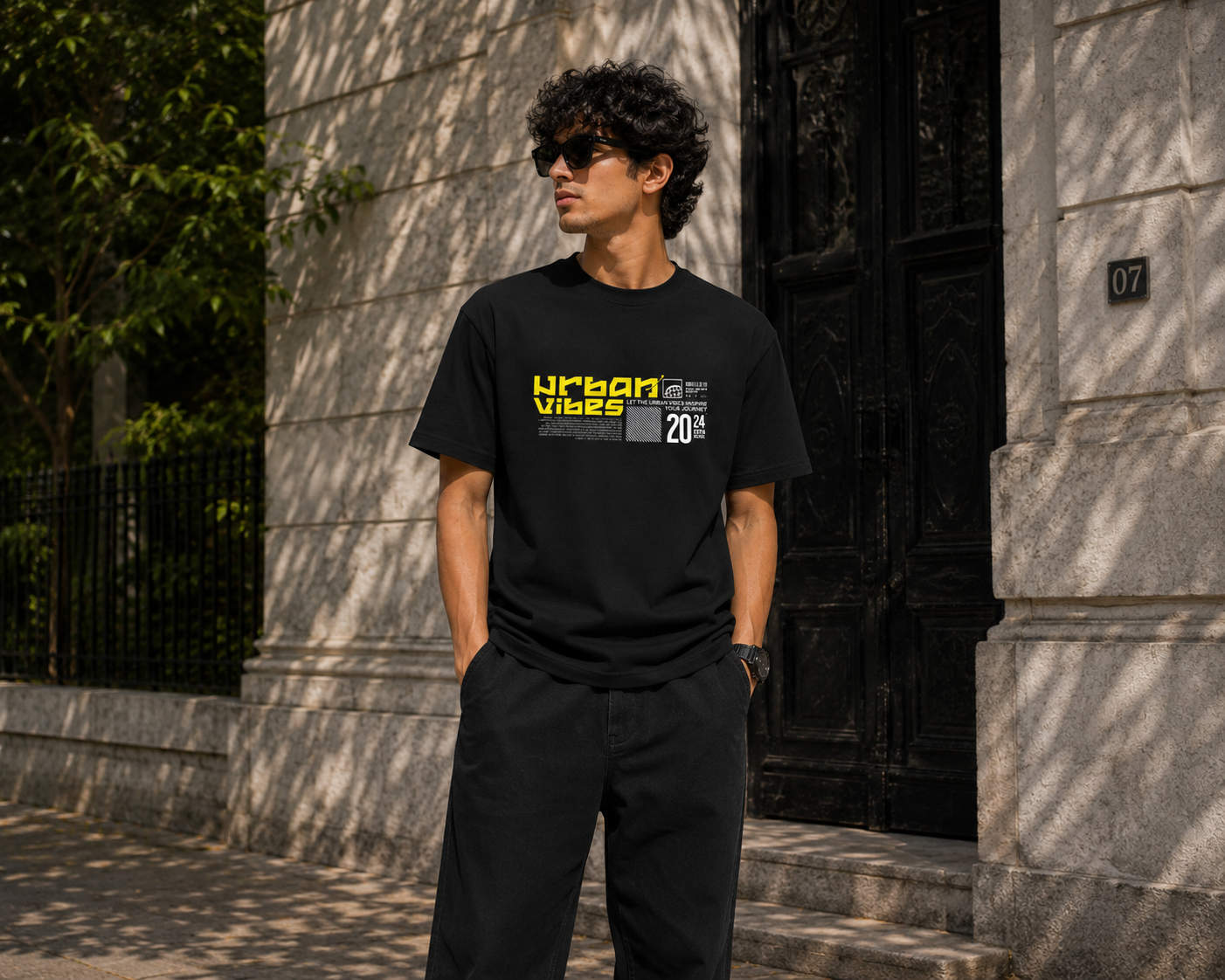 Urban Vibes 2024 Graphic Men Classic Fit T-Shirt