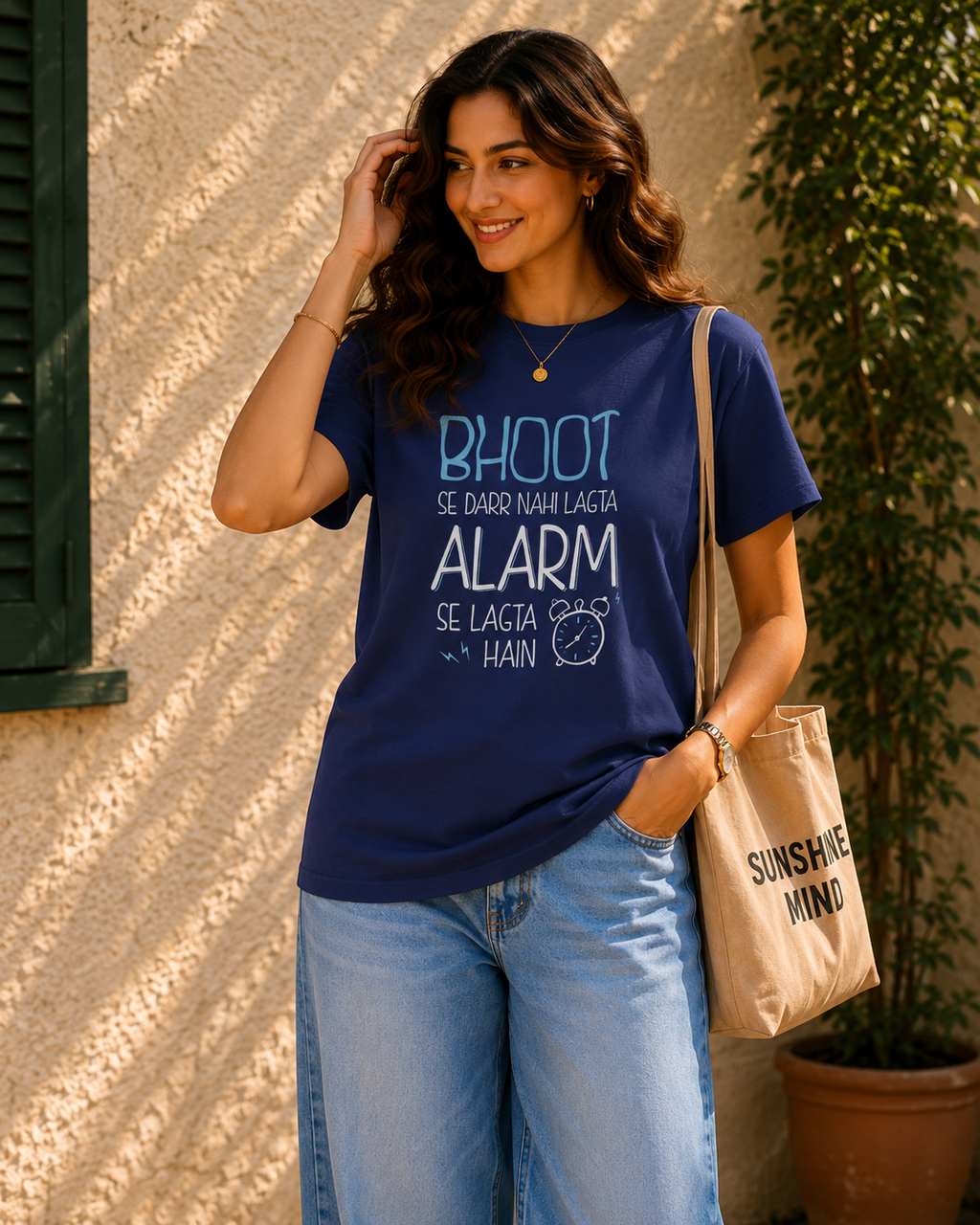 Morning Struggle Typography Women T-Shirt