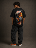 Cyber Ronin Back Print Streetwear Oversized T-Shirt for Men
