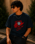 Power Core Oversized Graphic T-Shirt for Men