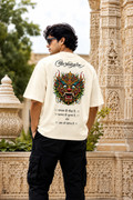 Divine Guardian Oversized Graphic T-Shirt for Men