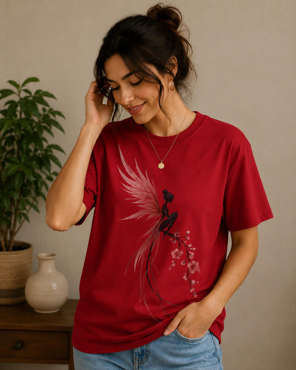 Crimson Fairy Classic Fit Women T-Shirt