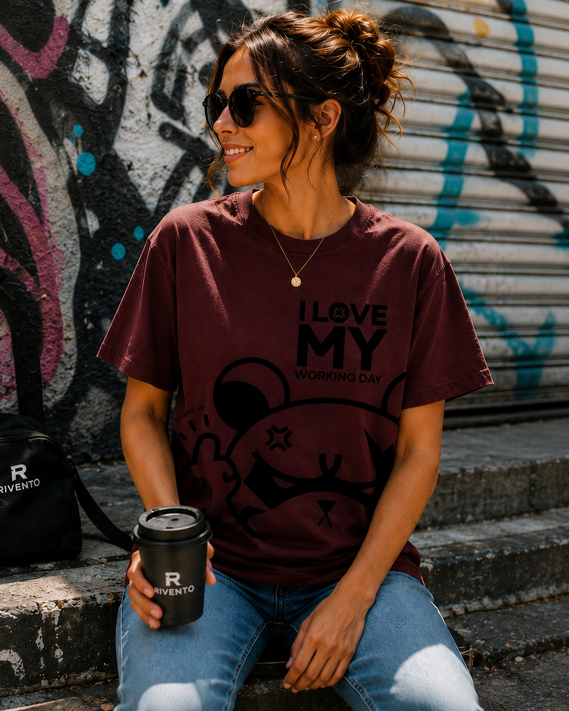 Women Moody Cartoon Streetwear T-Shirt