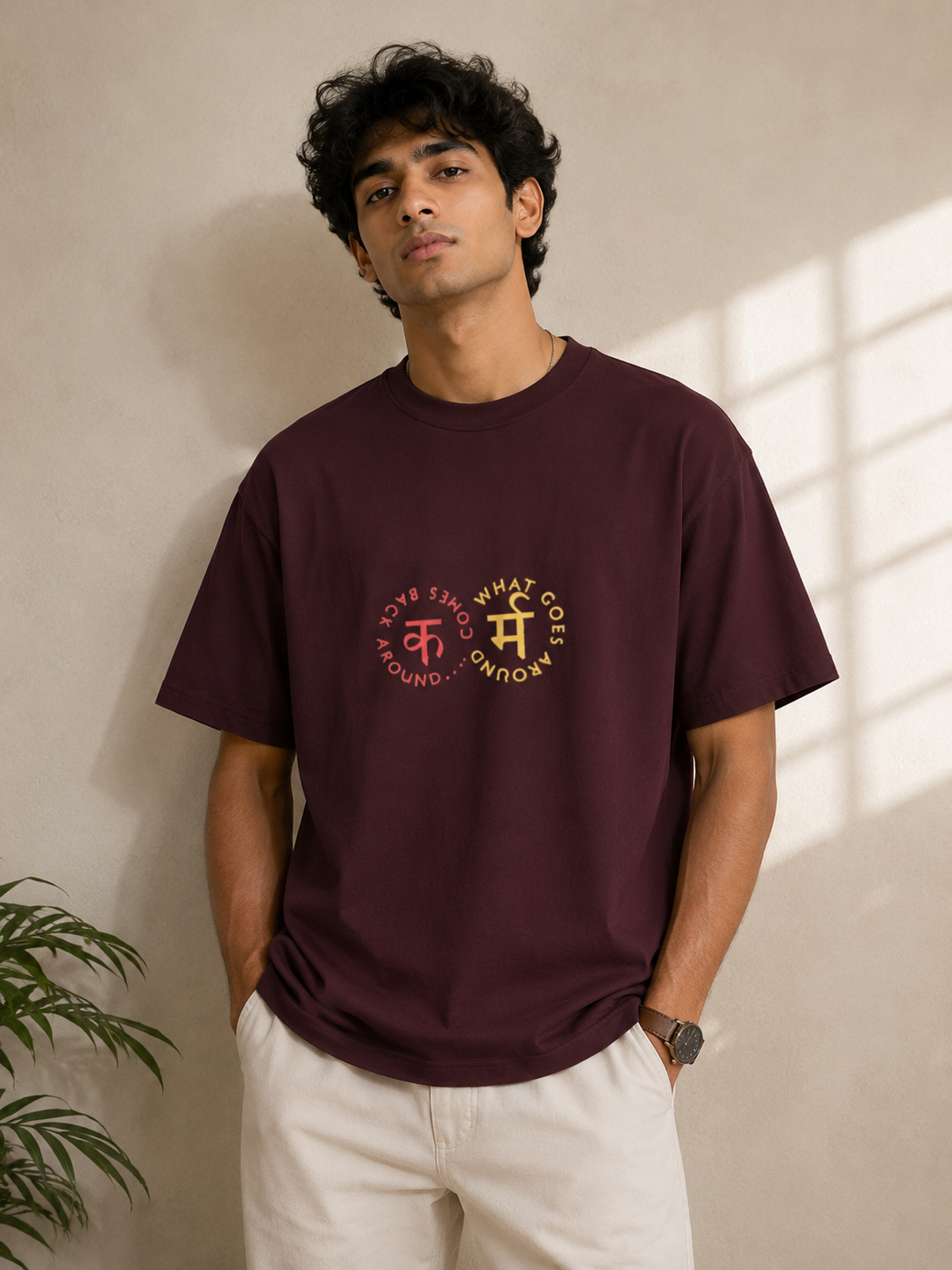 Karma Symbol Graphic Men Classic Fit T-Shirt