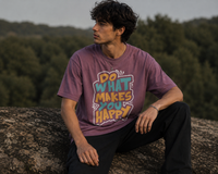 Do What Makes You Happy Typography Men Classic Fit T-Shirt
