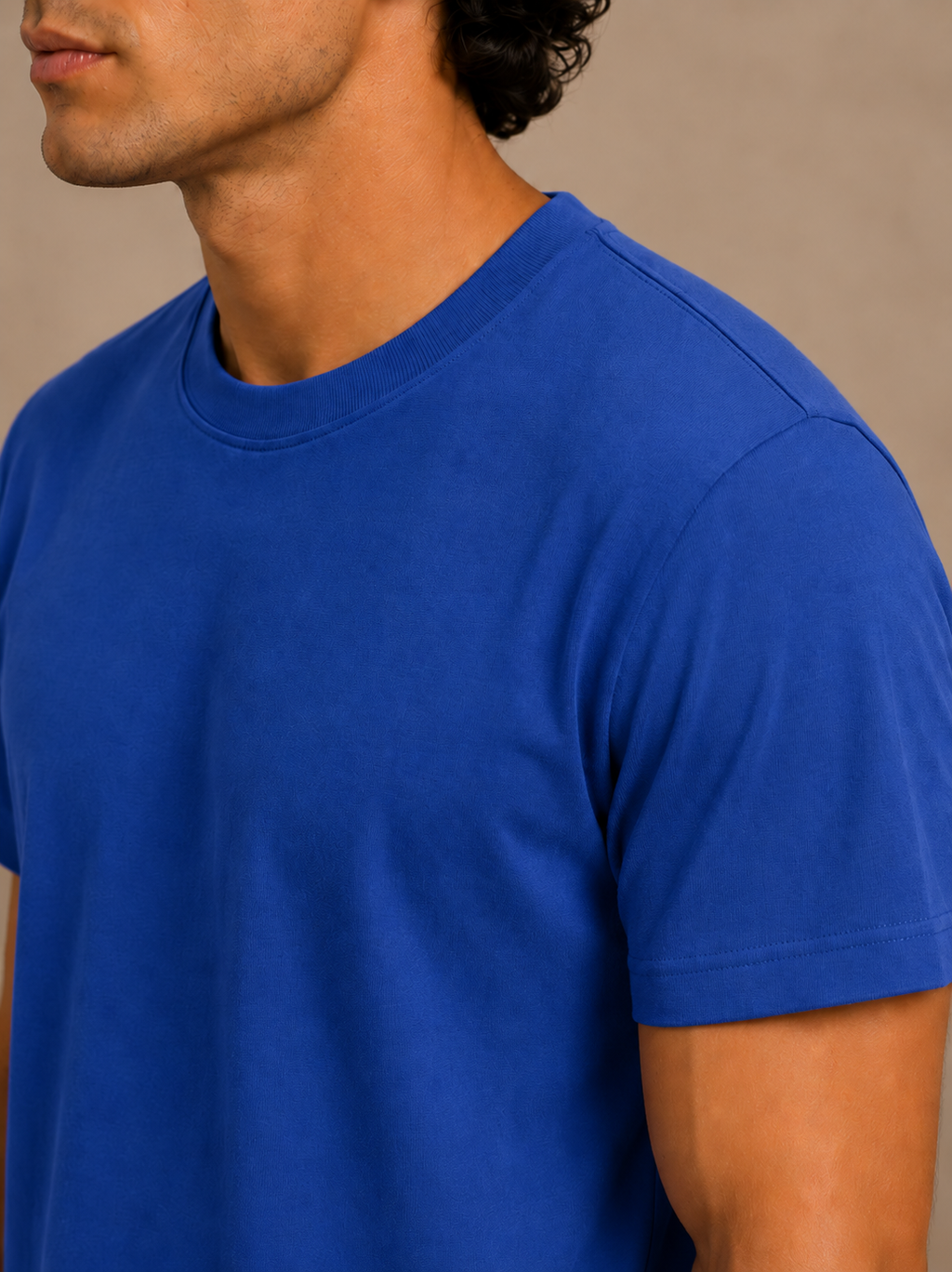 Softcore Men's Premium Royal Blue Classic Fit Solid T-Shirt