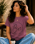 Women Be Positive Typography T-Shirt