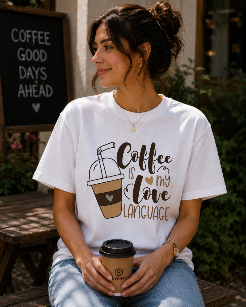 Women Coffee Is My Love Language T-Shirt