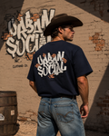 Urban Social Graffiti Oversized T-Shirt for Men