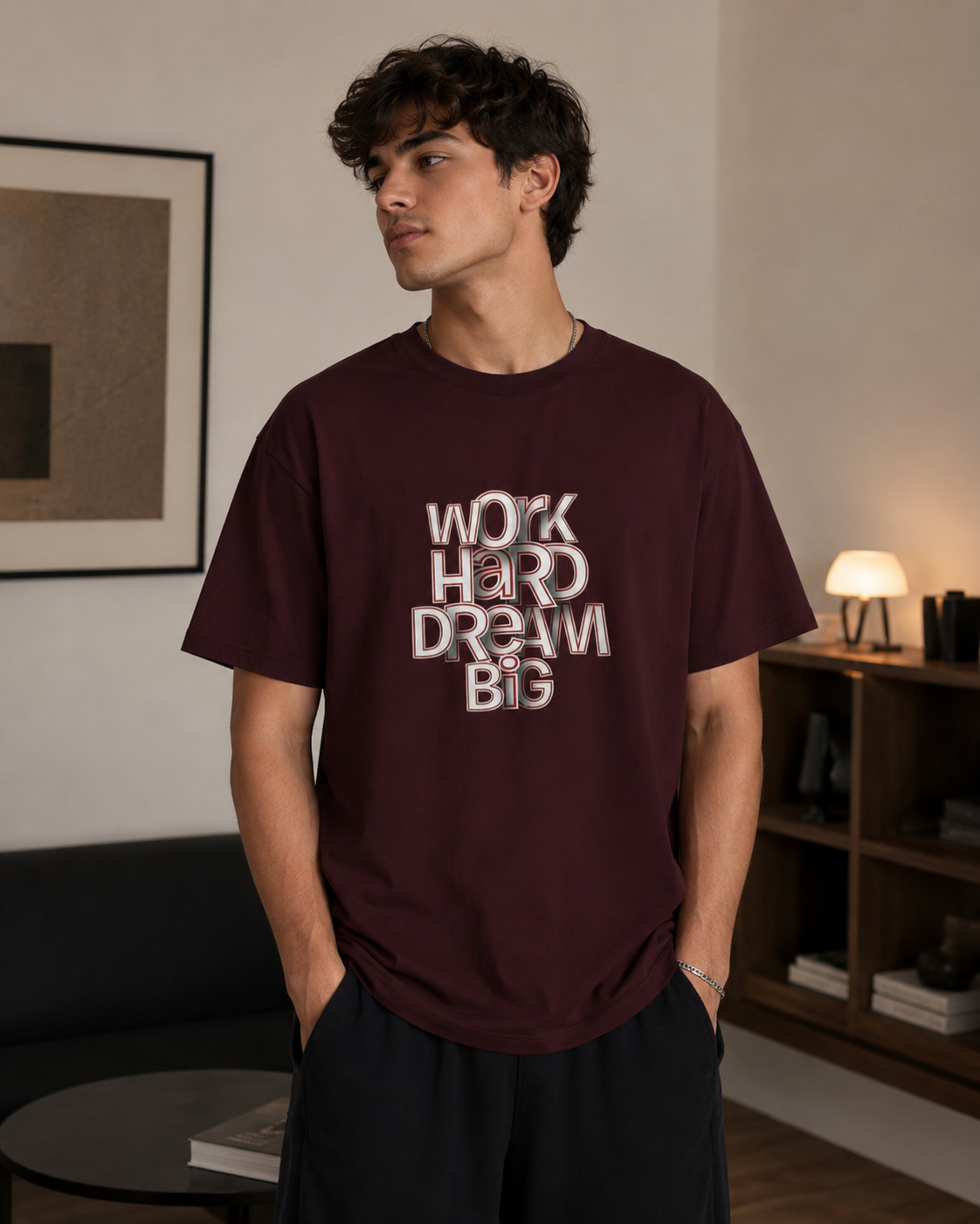 Work Hard Dream Big Men Classic Fit T-Shirt
