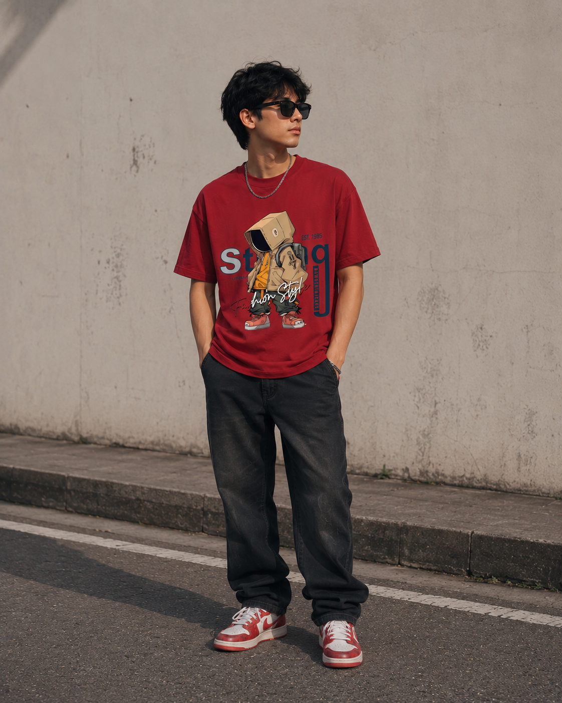 Urban Street Style Graphic Men Classic Fit T-Shirt