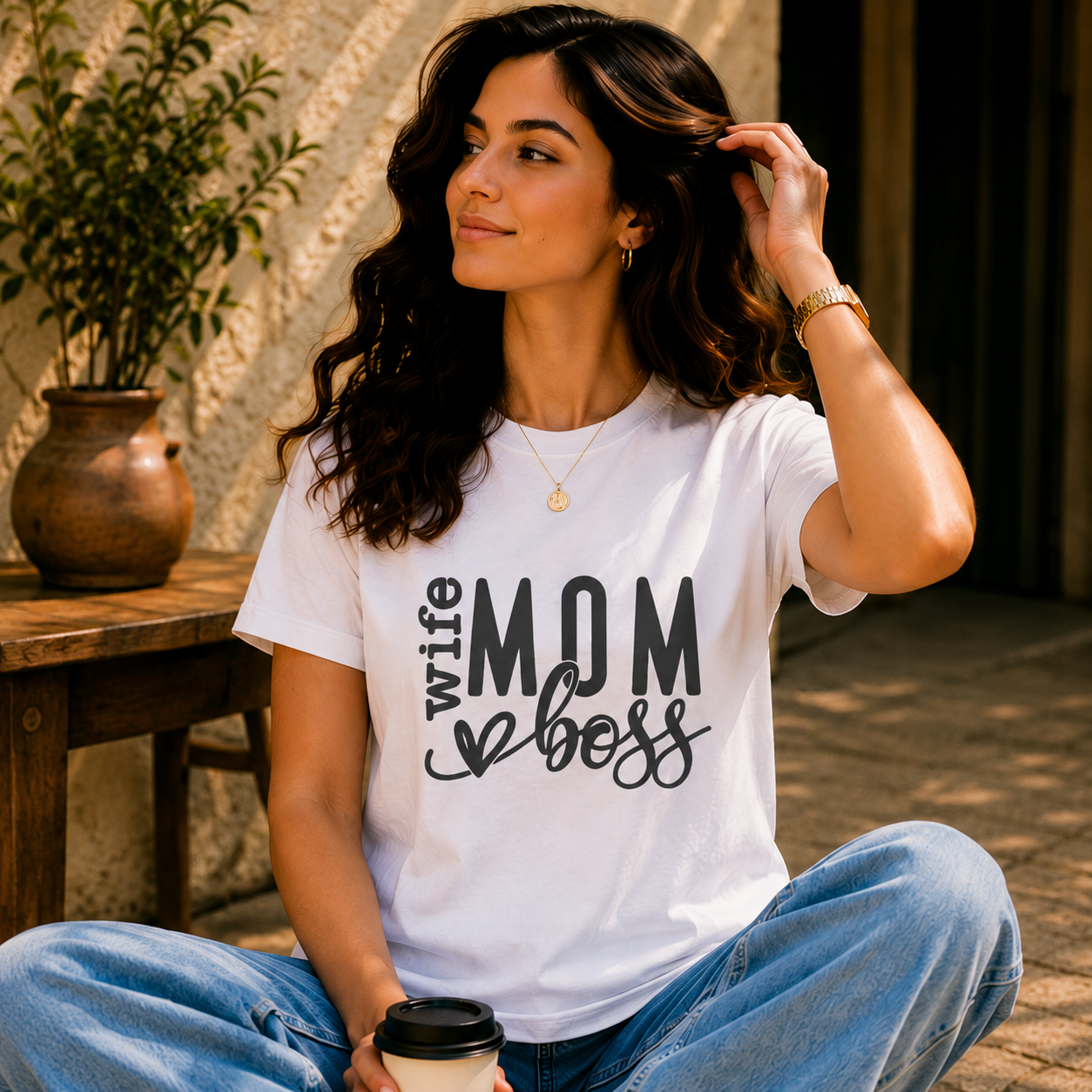 Women Modern Mom Lifestyle Casual T-Shirt